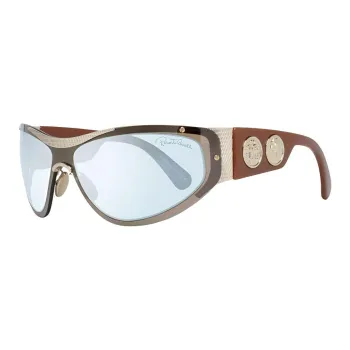 Roberto Cavalli Metal Plastic Oval Sunglasses Women's Brown