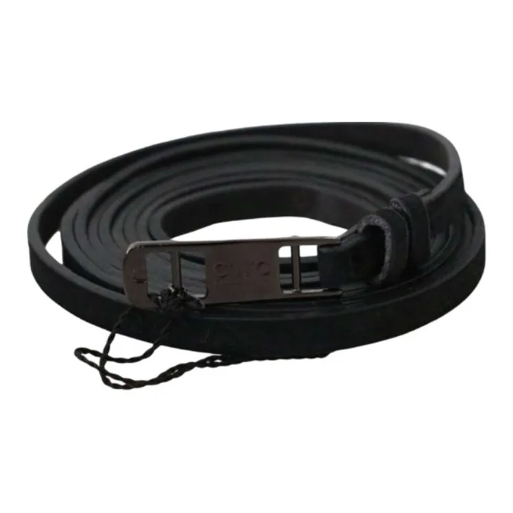 COSTUME NATIONAL Fabric Leather Belts Unisex Black --1