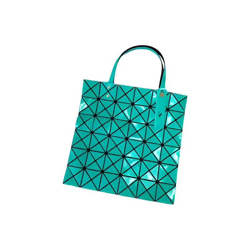 ISSEY MIYAKE Polyurethane Tote Bag Shopping Bag Handbag Shoulder Bag Women's Green-1