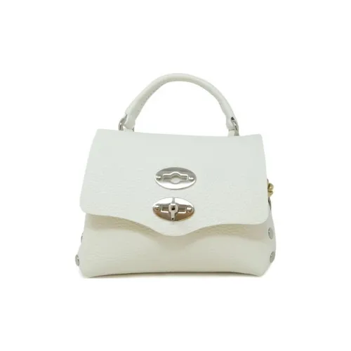 Zanellato Postina Leather Shoulder Bag, Crossbody Bag, Handbag Women's White