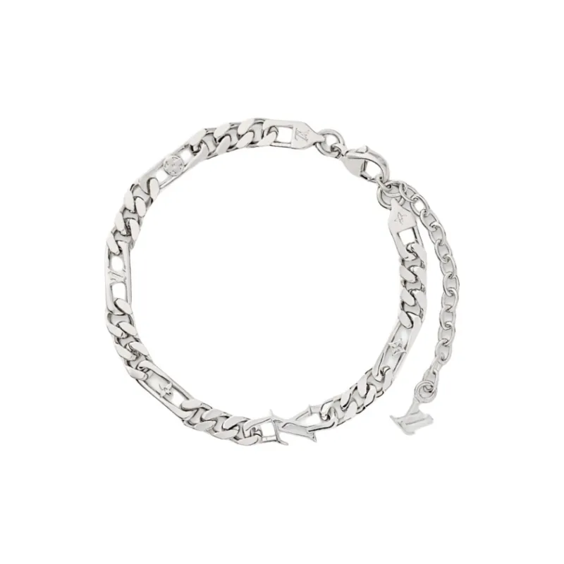 LOUIS VUITTON Metal Bracelets Men's Silver-1