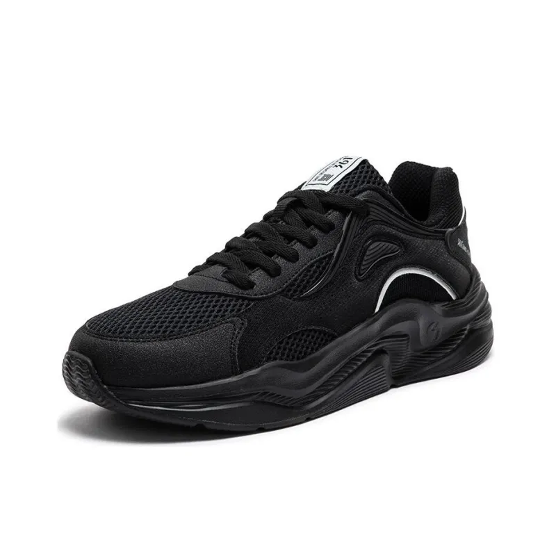 361° Non-slip Wear-resistant Shock Absorption Low-Top Casual Shoes Men's Obsidian Black-1