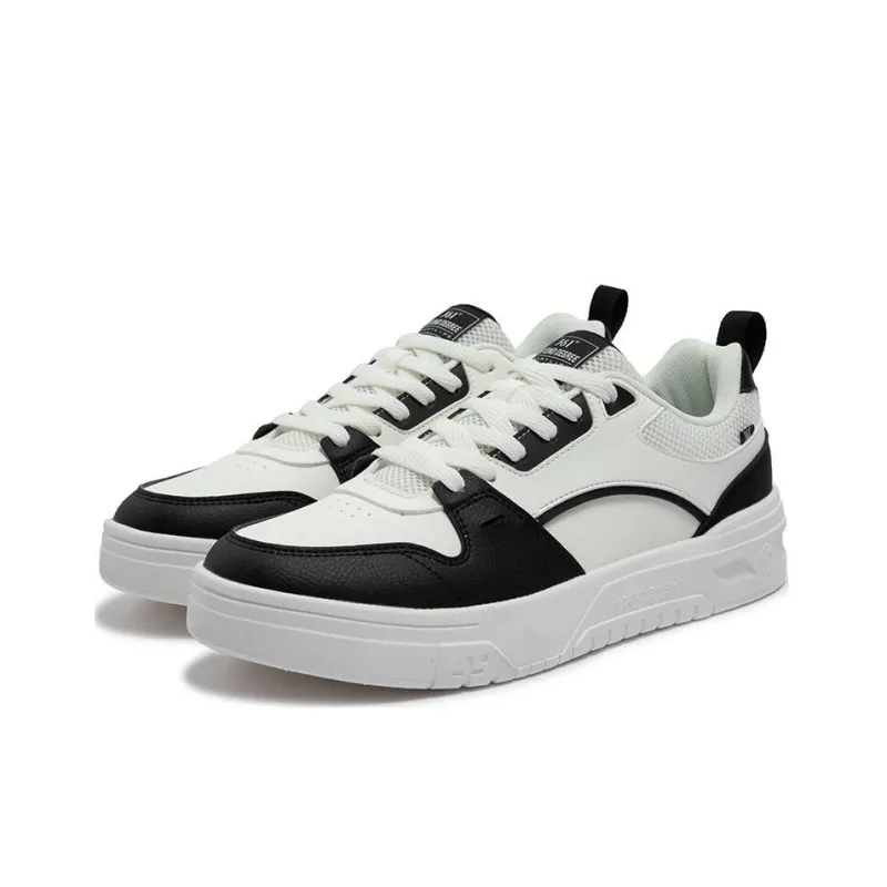 361° Soda 3 Breathable Cushioning Lightweight Low-Top Skateboard Shoes Men's White Black-2