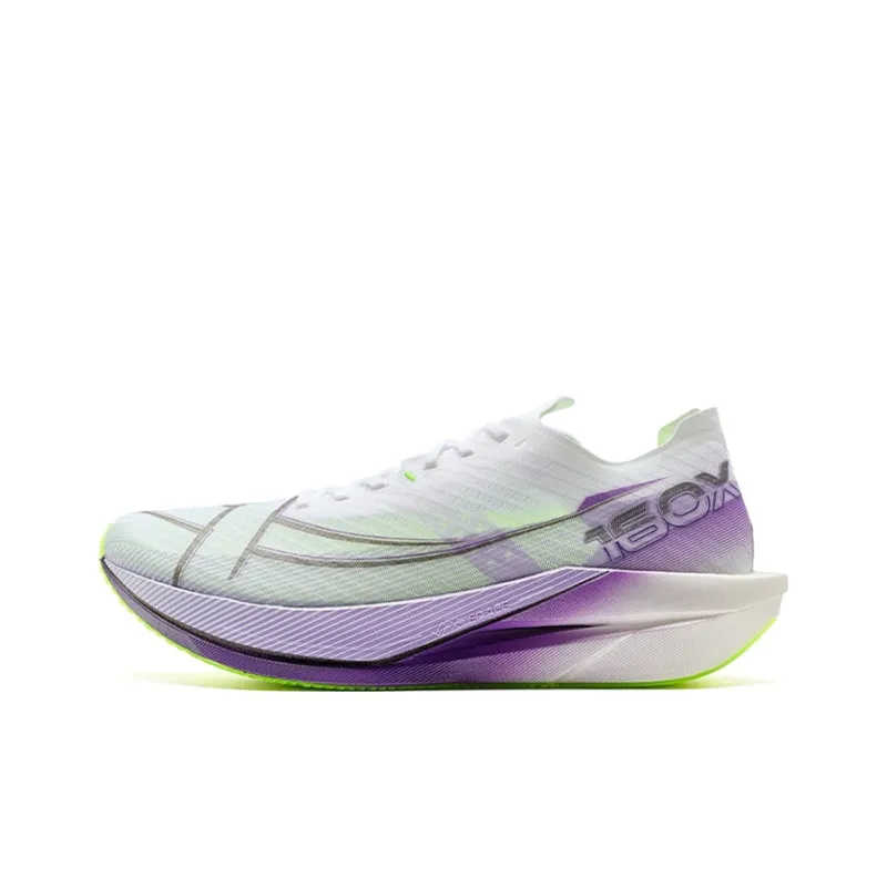 XTEP 160X 6.0 Abrasion Resistant Lightweight Rebound Low Top Carbon Plate Marathon Running Shoes Men's Purple-0