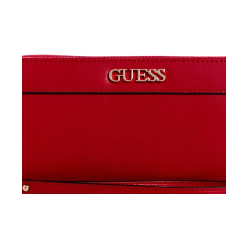 GUESS Artificial Leather Wallet Large Size Women's Red-3