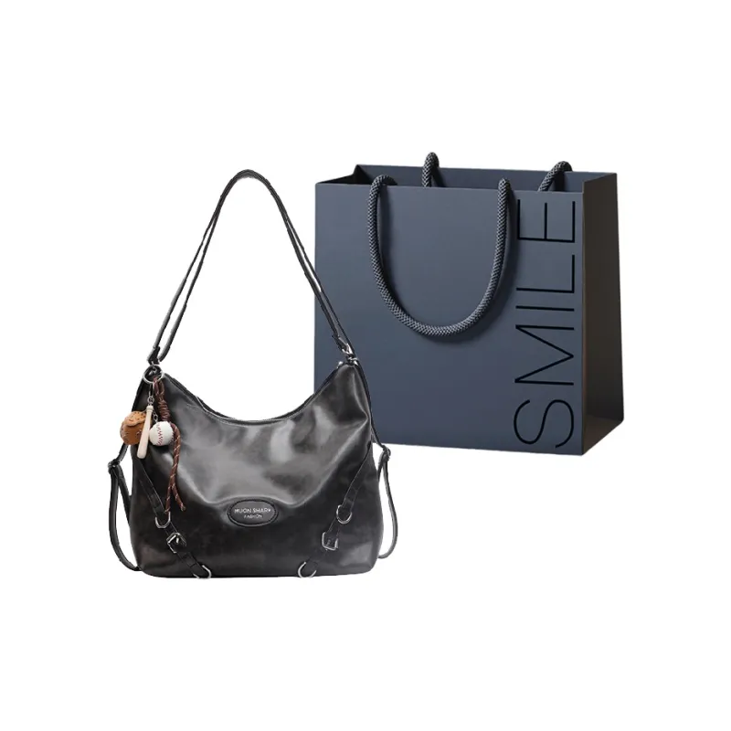 SWIMADE PU Double Shoulder Portable Crossbody Bag, Shoulder Bag Women's Black/Brown/Coffee-15