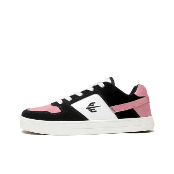 Sharp Crowds Coverage Anti Slip And Wear Resistant Low Top Skateboard Shoes Unisex Black Pink