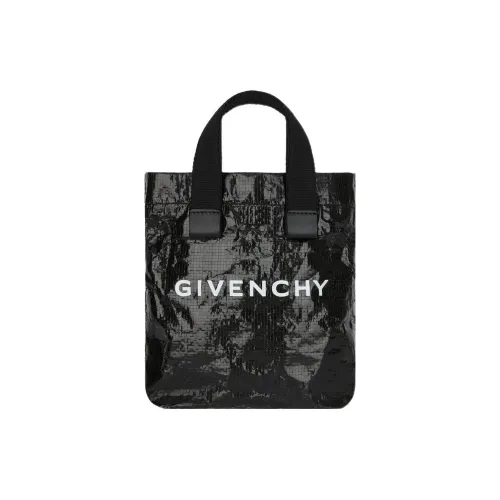 Givenchy Cow Leather Detail Tote Bag Shopping Bag Shoulder Bag Crossbody Bag Handbag Mini Men's Black