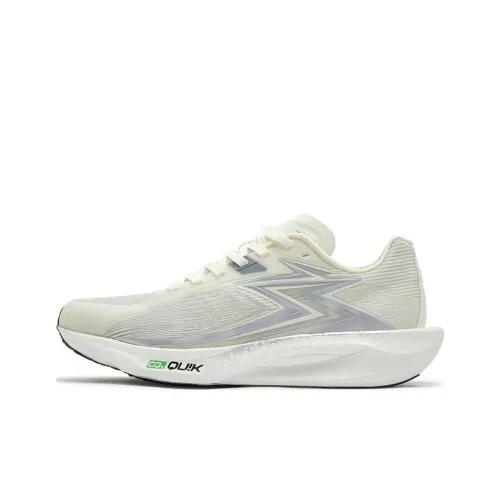361° Speed Team 2 Anti Slip Wear Resistant Low Top Training Running Shoes Unisex White Silver
