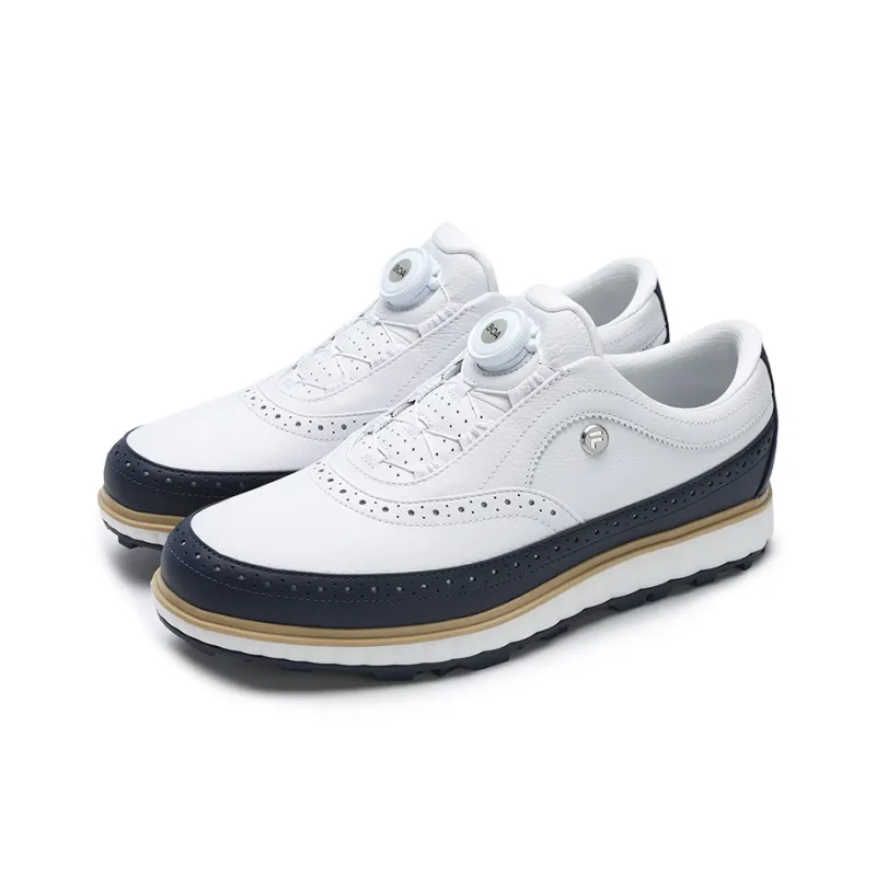 FILA NOBLE Cushioning Wear Resistant Low Top Training Shoes Men's FILA White Celebration Blue-2