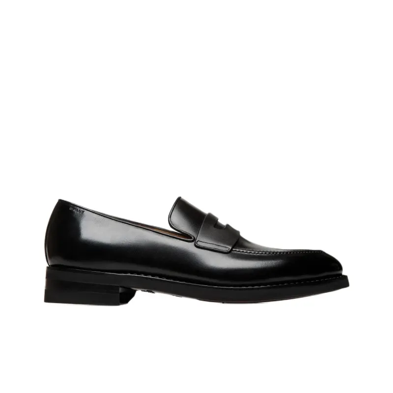 BALLY Scribe Un Penny Loafers Men's Black-1