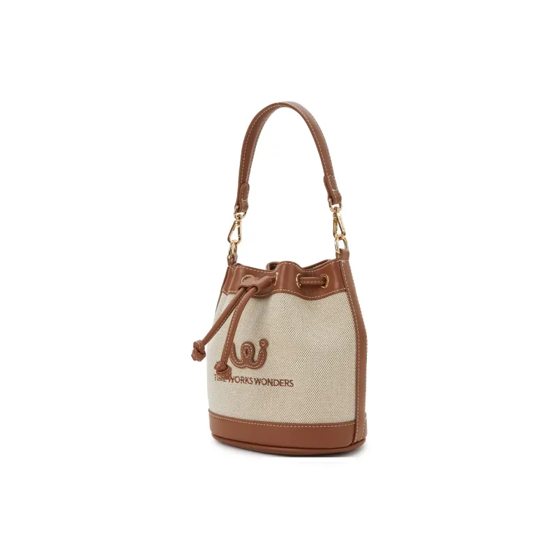 Hotwind Fabric Shoulder Bag, Crossbody Bag Mini Women's Beige Brown-1