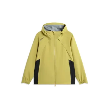 LiNing CF Tracing Windproof And Rainproof Single Layer Windbreaker Jacket Men's Mixed Yellow