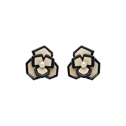 ALEXANDRE DE PARIS Acetate Material Earrings Women's