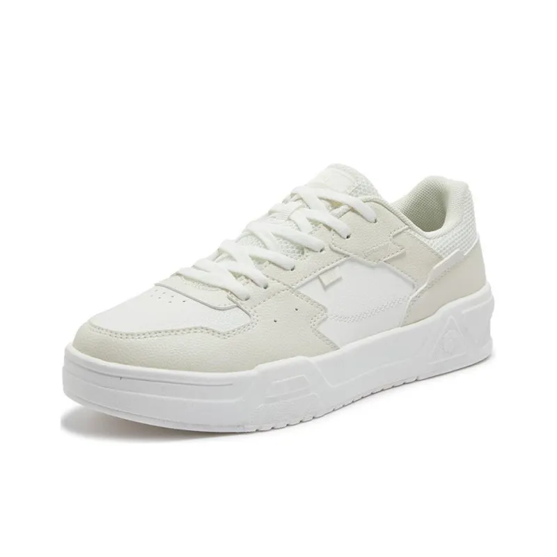 361° Cushioned Wear Resistant Coverage Low Top Skateboard Shoes Women's White Beige-1