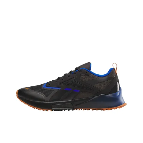 Reebok Wear-Resistant Breathable Slip-Resistant Low-Top Running Shoes Men's Black Blue