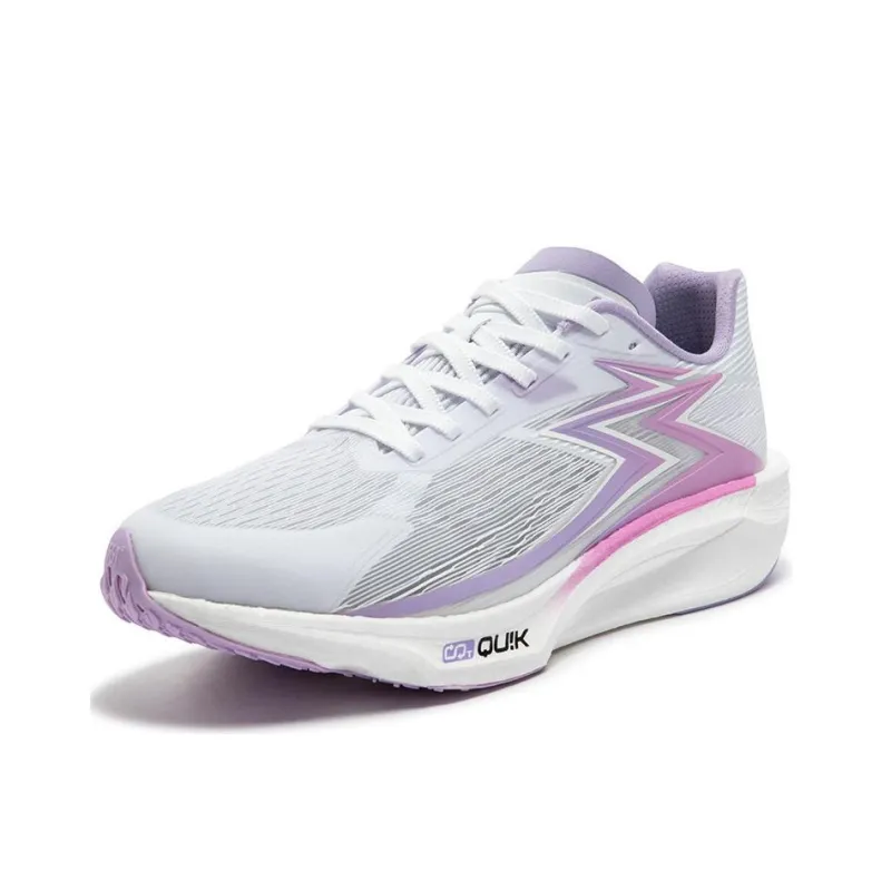 361° Wear-Resistant Cushioning Breathable Low-Top Training Running Shoes Unisex Gray Purple-1