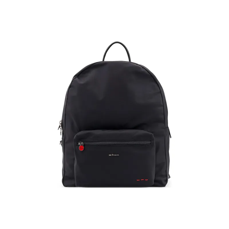 KITON Nylon Backpack Men's Black-0