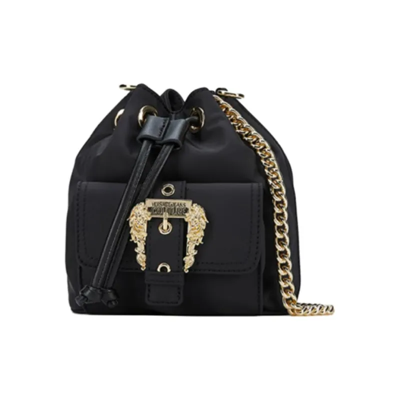 FANSIZHE Jeans Couture Fabric Shoulder Bag Women's Black-0