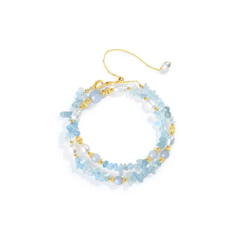 CLARKIA FLOWER Chalcedony Necklaces Women's-1