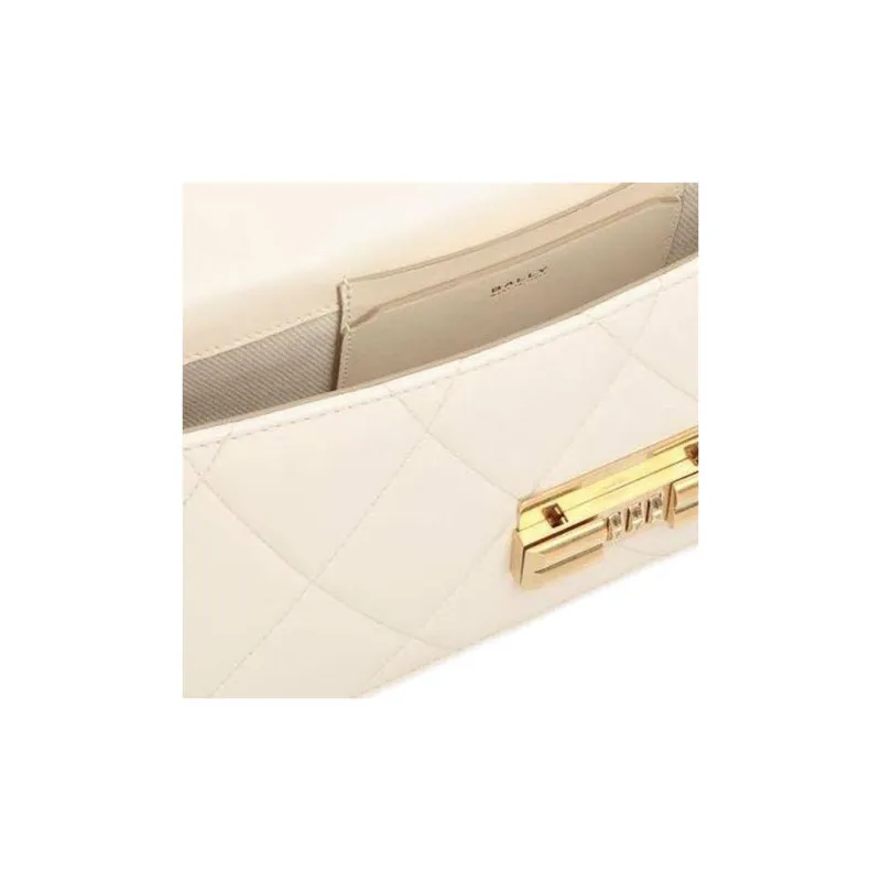 BALLY Logo-lettering Quilted Leather Crossbody Bag-4