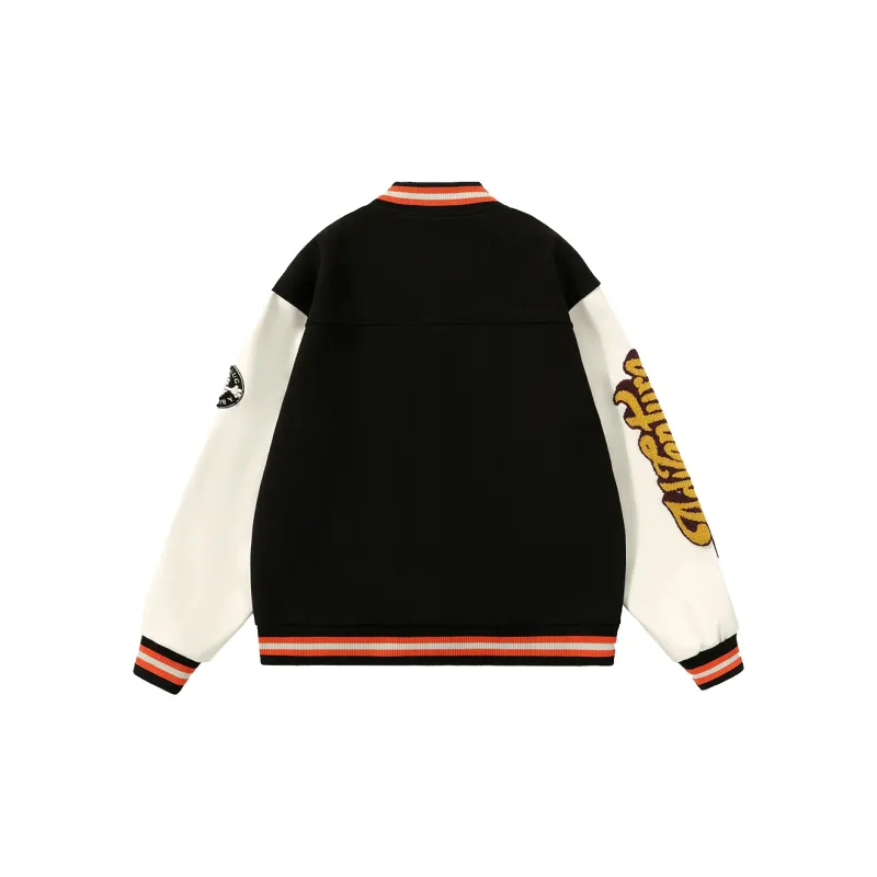 HARDY HARDY Baseball Jacket Unisex Black-1
