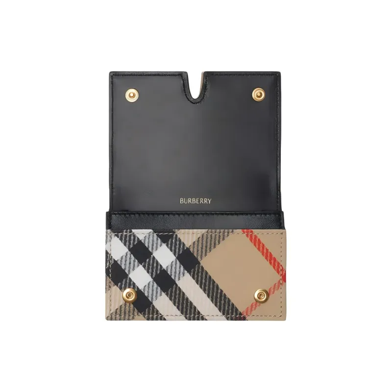 Burberry Polyester Card Holder Women's Sand-1