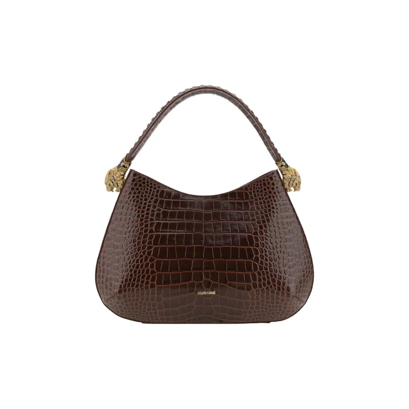 Roberto Cavalli Calfskin Handbag Women's Brown-0