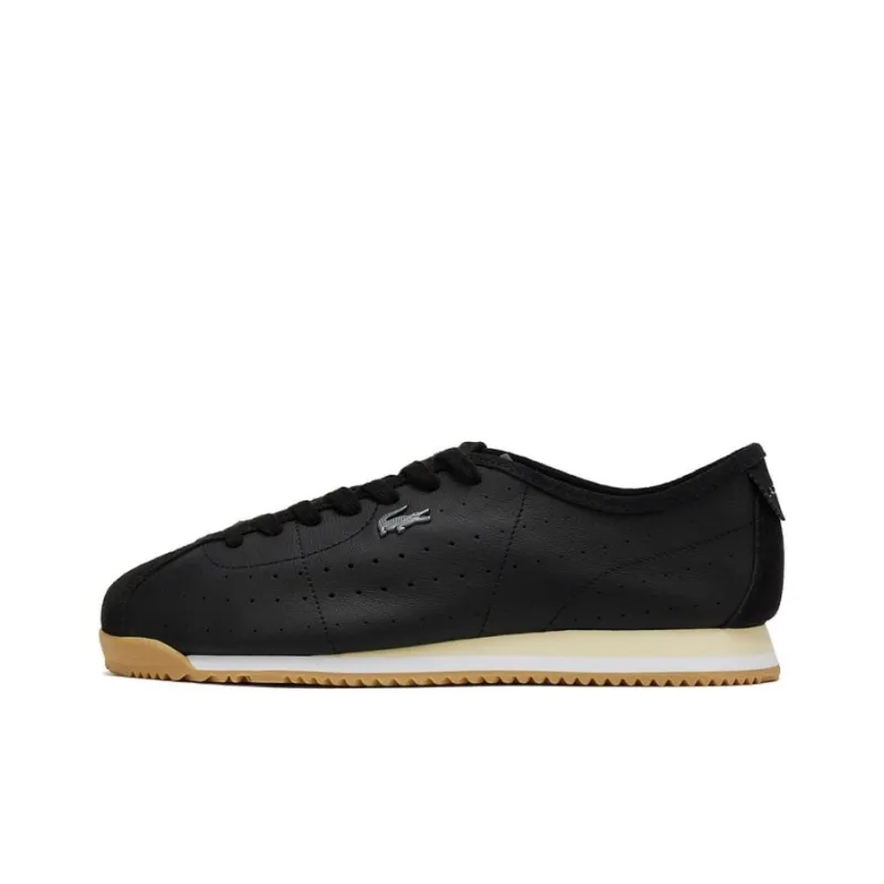 LACOSTE Abrasion Resistant Low Top Casual Shoes Men's Black-0