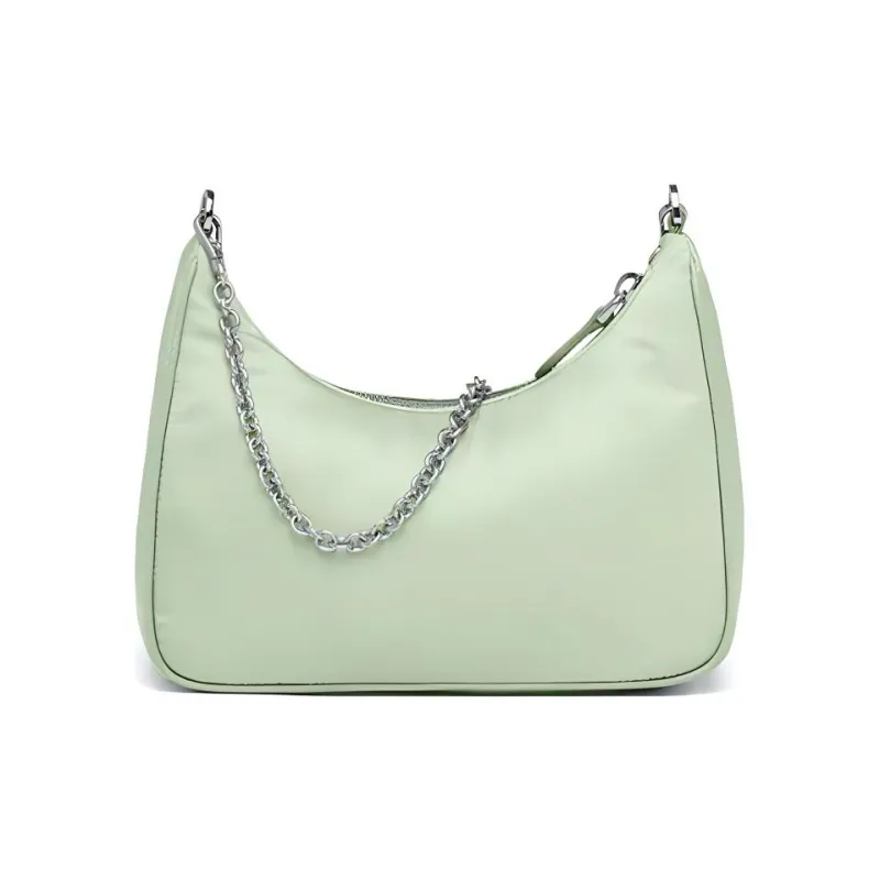 PRADA Nylon Shoulder Bag Handbag Shoulder Bag Mini Women's Aqua Green-2