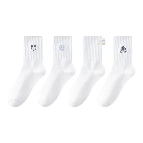 Montagut Mid Calf Socks Unisex 5 Pack