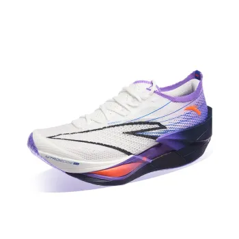 ANTA C202 6.0 PRO Running Shoes Women's Low Top Papyrus White/Fluorescent Grape Purple/Field Blue