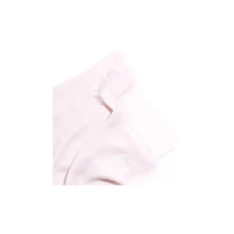 CHANEL Cashmere Shawls Women's Light Pink-1