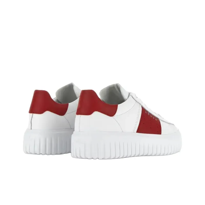 HOGAN H Stripes Low Top Casual Shoes Men's Red-3
