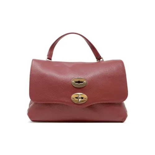 Zanellato Postina Leather Shoulder Bag Crossbody Bag Handbag Small Size Women's Red