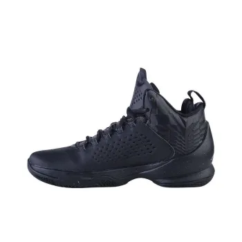 Jordan Melo M11 Anti Slip Wear Resistant Mid Top Basketball Shoes Men's Black