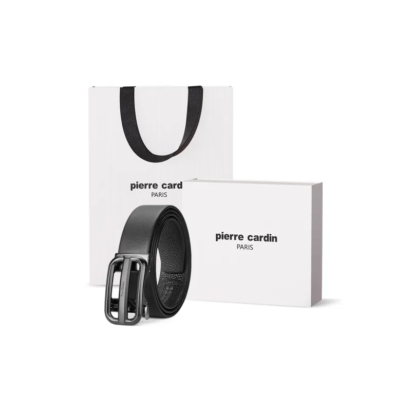 PIERRE CARDIN Cow Leather, Father, Father in Law, Dad Belt Box Men's 3.5cm-24