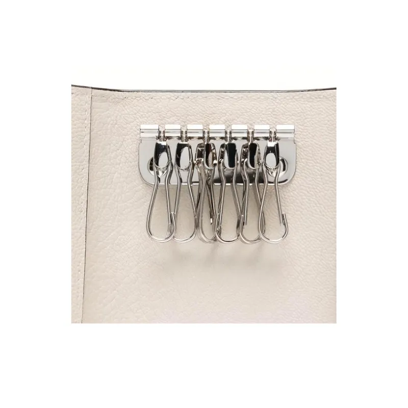 Maison Margiela Calfskin Key Pouch Regular Women's Ecru-3