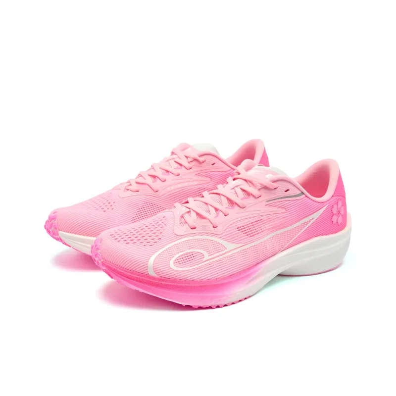 QIAODAN Feiteng 2.0 Running Shoes Men Low Top Cherry Blossom Pink/Aurora Pink-2