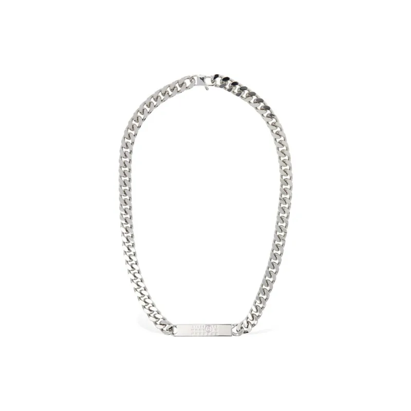 MM6 Maison Margiela Brass Necklaces Men's Silver-1