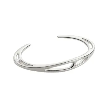 HERMES 925 Sterling Silver Bangles Unisex Silver