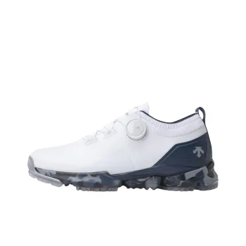 DESCENTE EAGLE FLEX Anti Slip Wear Resistant Low Top Golf Shoes Unisex White