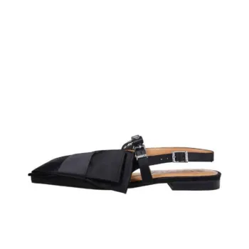 GANNI Big Bow Slingback Flat Shoes Women's