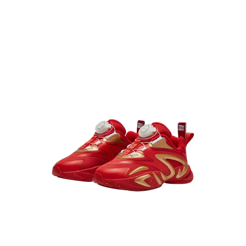 FILA KIDS BOA Abrasion Resistant Low Top Kids' Running Shoes Red/Gold Children Aged 3 7 Years Old-2