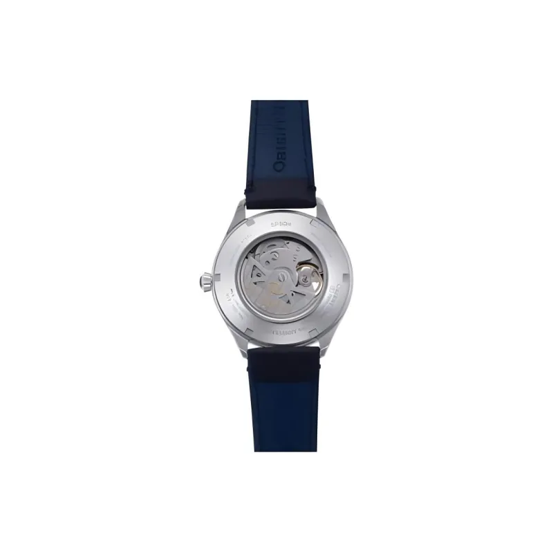 ORIENT STAR Automatic Mechanical Movement Genuine Leather Strap Watch Men's Watches Blue Dial-1