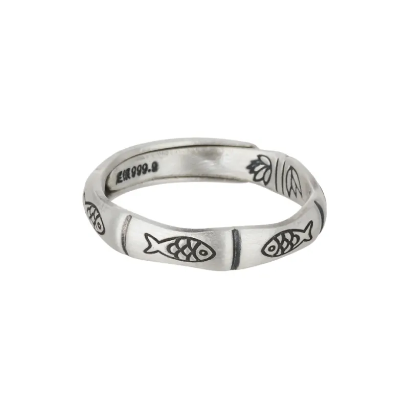 CHIC ZONE 999 Fine Silver Rings Women's-0