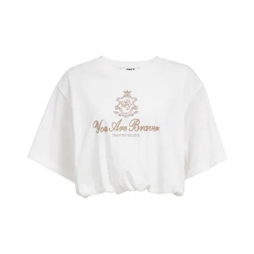 ONLY T Shirts Women's S00 White