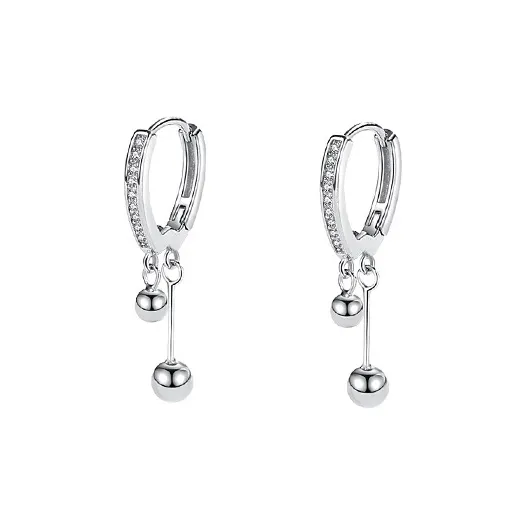 BAIJUAN S925 Silver Earrings Women's-0