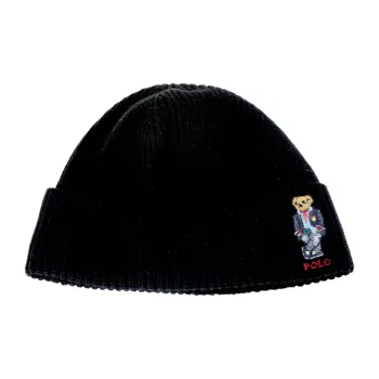 Polo Ralph Lauren Acrylic, Wool, Nylon Beanies Men's Black