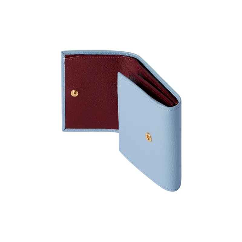 GUCCI Leather Wallet Medium Size Women's Light Blue-3